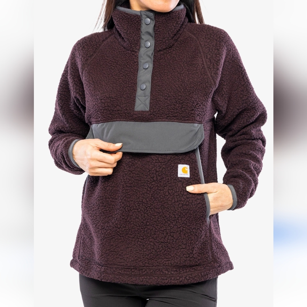 Carhartt | Women's Fleece Pullover - Dark Purple, size L